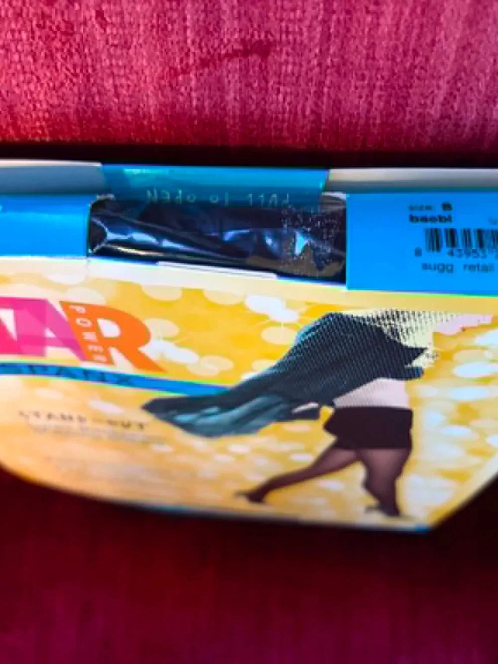 NIB STAR Power by SPANX Stand-Out Lurex Backseam Shaping Sheers in Black Size B